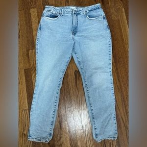 Good American Classic straight leg women’s blue jeans size 14/32 no flaws